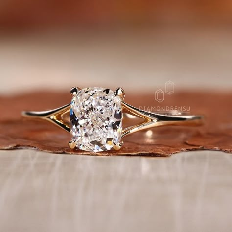 Cushion Cut Lab Created Diamond Solitaire Engagement Ring, IGI Certified 1.0/2.0 CT Elongated Cushion Cut Diamond Wedding Ring, Split Shank - Etsy Engagement Rings Timeless, Tapered Engagement Ring, Vintage Solitaire Engagement Ring, Societal Norms, Elongated Cushion Cut, Cushion Cut Engagement, Cushion Engagement Ring, Cute Engagement Rings, Elongated Cushion