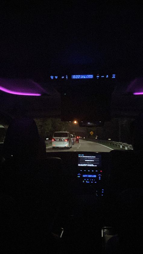 night drive, dark aesthetic with purple rgb Kereta Alphard, Laci Meja, Alcoholic Snapchat, Malaysia Tour, Pastel Iphone Wallpaper, Night Drives, Bike Aesthetic, Travel Picture Ideas, Night Sky Photography