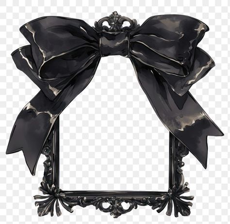 Zpt Background, Cottage Frame, Rentry Mask, Coquette Watercolor, Black Coquette, Angel Wings Illustration, Coquette Black, Coquette Ribbon, Frame Edit