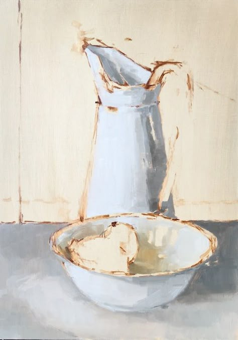 how-to-paint-still-life-like-Euan-Uglow-04 Still Life Composition Painting, Dark Still Life Painting, Euan Uglow Paintings, Uglow Euan, Simple Still Life Painting, Euan Uglow, Simple Still Life, Acrylic Still Life, Long Painting