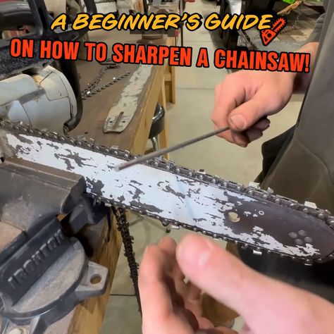 A Beginner's Guide To Sharpening A Chainsaw! | chainsaw | A Beginner's Guide To Sharpening A Chainsaw! | By Stanley "Dirt Monkey" Genadek Chainsaw Sharpening, Build Outdoor Kitchen, Beginners Guide, Chainsaw, Outdoor Kitchen