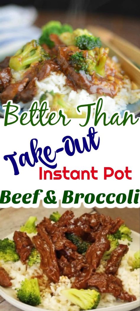 Instant Pot Better than Take Out Beef and Broccoli #InstantPot #Takeout #Beef #Broccoli Instant Pot Beef And Broccoli, Resep Makanan Beku, Instant Pot Freezer, Instant Pot Freezer Meals, Beef Broccoli, Beef And Broccoli, Potted Beef, Instant Pot Soup, Instant Pot Dinner Recipes