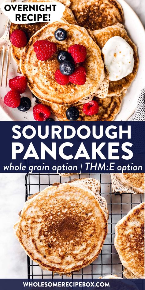 Thm Pancakes Recipe, Trim Healthy Mama Sourdough Recipes, Thm Sourdough Discard Recipes, Thm Sourdough Recipes, Thm E Breakfast, Trim Healthy Mama Pancakes, Thm Sourdough, Thm Pancakes, Trim Healthy Mama Breakfast