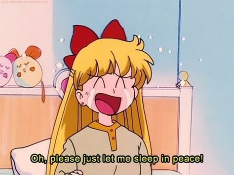 sailor venus Sailor Moon Quotes, Sailor Moon Screencaps, Let Me Sleep, Moon Quotes, Minako Aino, Sailor Moon Aesthetic, Sailor Scout, Moon Aesthetic, Usagi Tsukino