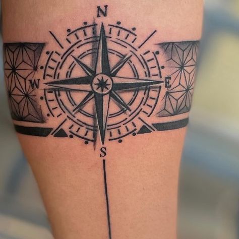 Compass Arm Band Tattoo, Compas Tattoo, Geometric Compass Tattoo, Armour Tattoo, Arm Wrap Tattoo, Geometric Compass, Tattoo Appointment, Wrap Tattoo, Compass Tattoo Design