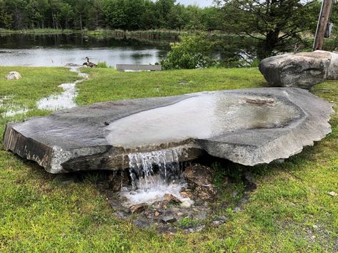 Reclaimed Landscape Water Features | Experienced Brick and Stone Landscape Water Features, Tiered Landscape, Stone Water Features, Outdoor Water Feature, Garden Water Feature, Pond Waterfall, Backyard Water Feature, Stone Fountains, Pool Waterfall