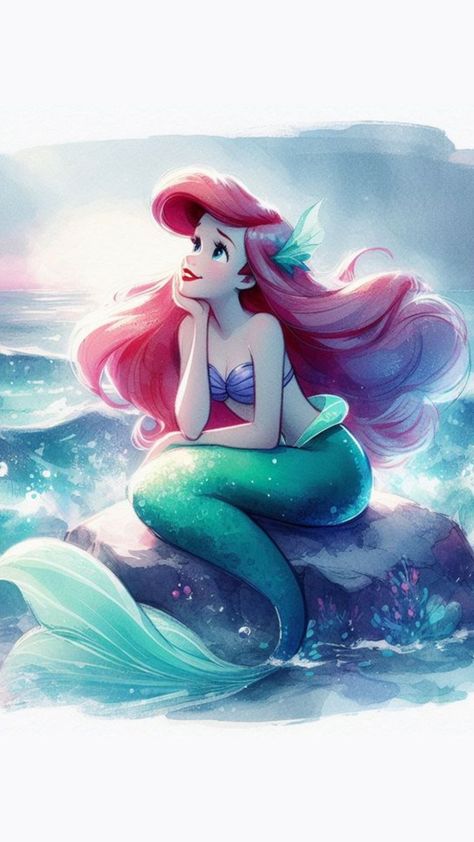 #cute #cutecore #disney #disneyaesthetic #thelittlemermaid #Ariel ￼#asesthetic Ariel Wallpaper, Disney Collage, Princess Ariel, Disney Aesthetic, Beautiful Landscape Wallpaper, Ariel The Little Mermaid, Landscape Wallpaper, Disney Wallpaper, Little Mermaid