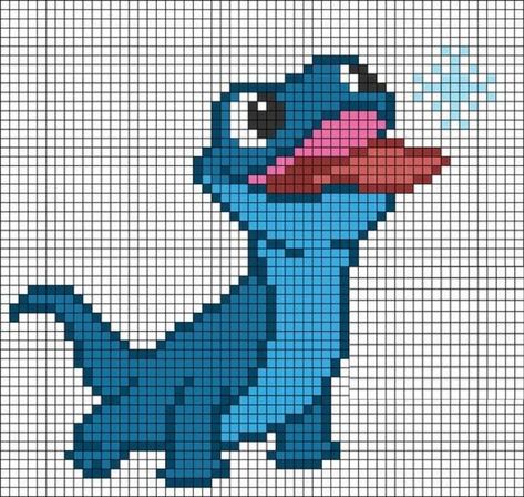 Disney Pixel Art Grid, Modele Pixel Art Disney, Pixel Art Disney Stitch, Easy Pixel Art Disney, Disney Pixel Art, Pixel Art Disney, Pixel Art Dragon, Modele Pixel Art, Graph Crochet