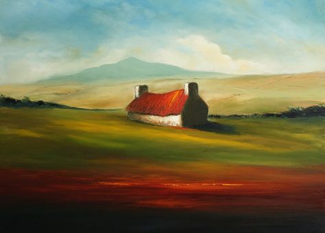 Padraig Mccaul, Seascape Artists, Contemporary Landscape Artists, Irish Landscape, Irish Art, Landscape Art Painting, Painting Workshop, Naive Art, Landscape Artist