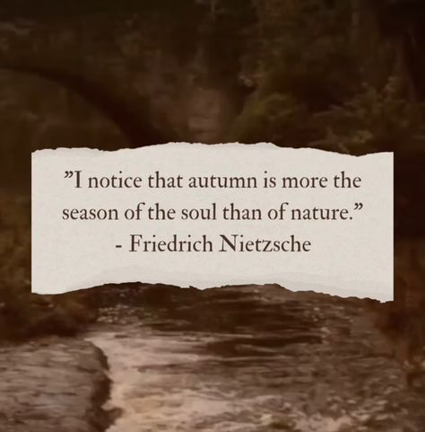 ꪖꪑ꠸᥅ꪖ on Instagram: "an autumn appreciating quote at the beginning of september 🤎 #reels #quotes #reel #quote #friedrichnietzsche #autumn #september" Autumn Motivational Quotes, November Quotes Aesthetic, Quotes About November, Autumnal Quotes, Autumn Aesthetic Quotes, Autumn Quotes Aesthetic, Reel Quote, Erin Aesthetic, Fall Aesthetic Quotes