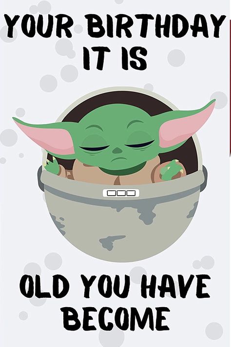 Star Wars Birthday Cards, Bday Humor, Yoda Happy Birthday, Celeb Birthday, Star Wars Happy Birthday, Studygram Ideas, Disney Birthday Card, Yoda Birthday, Space Themes