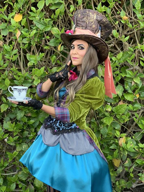 The Mad Hatter Costume, Mad Hatter Costume Female, Abby Littman, Fruity Fashion, Madeline Hatter, Hatter Costume, Mad Hatter Costume, Alice Costume, Alice In Wonderland Tea Party Birthday