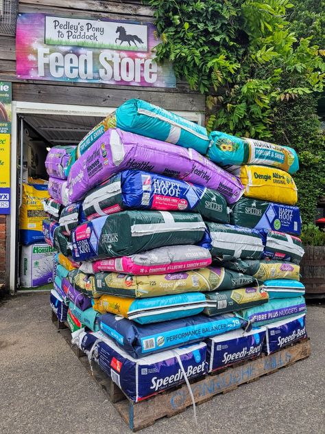 Another pallet of feed stocking up the Feed Store! We have a huge range of horse feeds available from all your favourite brands!💚 Feed Store, Horse Feed, Horses, Range, The Originals, Quick Saves