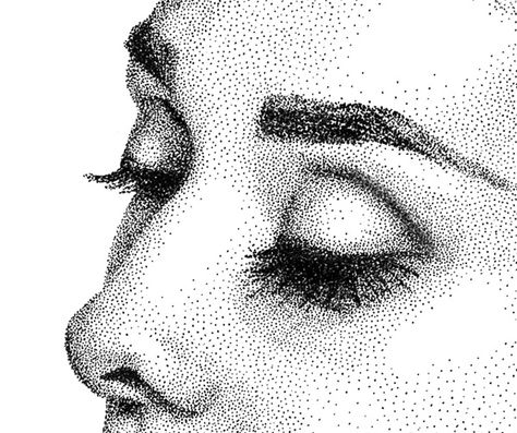 Audrey Hepburn Stippling Drawing on Behance Drawing With Points, Dot Art Drawing, Pointalism Art, Stipple Art, Dot Drawing, Point Drawing, Stippling Drawing, Dotted Drawings, Stippling Art