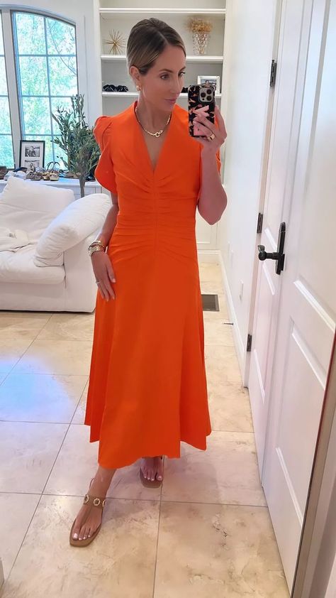 The most stunning dresses. Love this brand runs tts. Get your normal size. Wedding guest dress Summer dress Linen dress Midi dress Maxi dress Orange dresss #LTKstyletip Summer Wedding Guest Outfit, Summer Dress Linen, Wedding Guest Outfit Ideas, Outfit Ideas 2024, Clothing Finds, Spring Summer Wedding, Summer Wedding Guest, Summer Wedding Guests, Dress Attire