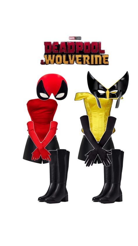 #deadpool #halloween Deadpool Cute, Deadpool Halloween Costume, Deadpool Halloween, Wolverine Costume, Deadpool And Wolverine, Trendy Halloween Costumes, Deadpool Wolverine, Trendy Halloween, Cute Costumes