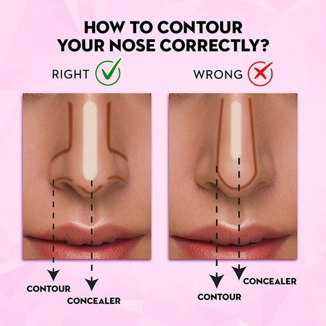 Beauty hacks can simplify your routine, enhance your look, and help you achieve stunning results with minimal effort. Inverted Triangle Makeup Placement, Face Contouring Makeup Tutorial, Flawless Makeup Tutorial, Pink Homecoming Makeup, Almond Eye Makeup, Face Contouring Makeup, Makeup Contour, Nose Contour, Contouring Makeup