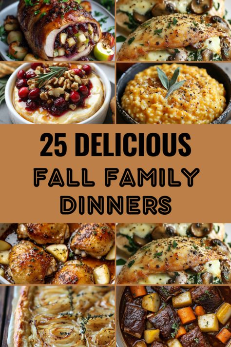 25 Cozy and Delicious Fall Family Dinners to Warm Your Evenings - My Money Cottage Light Fall Dinner Recipes, Fall Dinners For Family, Fall Sunday Dinner, Fall Family Dinners, Fall Family Meal, Fall Feast, Easy Fall Dinners, Big Family Dinner, Fall Menu