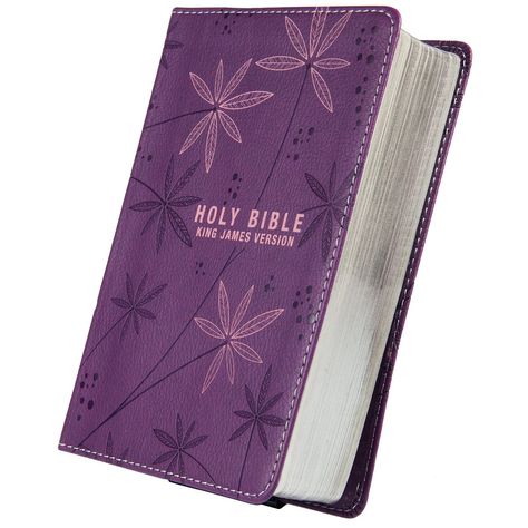 Pretty Bibles, Bible Aesthetics, Purple Bible, Holy Bible Book, Bible Kjv, Oldest Bible, Vision 2024, Church Aesthetic, Christian Art Gifts