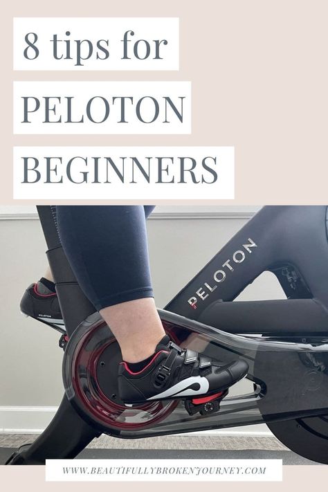 8 tips to help Peloton for beginners learn how to use their bike and get the most out of their Peloton experience. Peloton Cycle, Peloton Bike, Bike Room, Fitness Boutique, Summer Challenge, Exercise Bike, Bike Shoes, Workout Schedule, Biking Workout