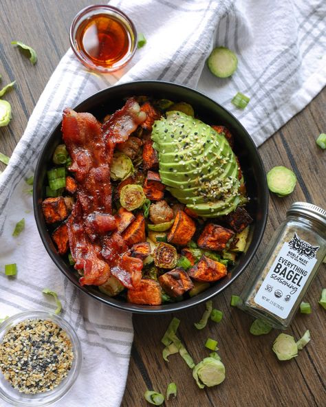 Harvest Hash, Chopped Brussel Sprouts, 2024 Holidays, Yummy Veggies, Autumn Holiday, Complex Carbs, Breakfast Prep, Breakfast Hash, Fall Breakfast