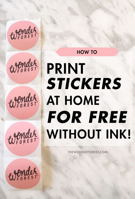 how to print stickers at home for free without ink! Label Maker For Small Business, Stickers At Home, Wonder Forest, Etsy Packaging, Shipping Label Printer, Business Labels, Packaging Ideas Business, Sticker Printer, Small Business Packaging Ideas