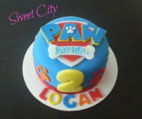 Paw Patrol mini cake Cake Stuff, Paw Patrol Birthday, Mini Cake, Fondant Figures, Mini Cakes, 4th Birthday, Bday Party, Paw Patrol, 3rd Birthday