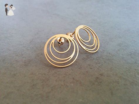 Gold Studs Earrings, Gold Earrings Stud, Small Earrings Gold, Circle Stud Earrings, Earrings Circle, Gold Pendant Jewelry, Stud Earrings Gold, Gold Rings Fashion, Gold Ring Designs