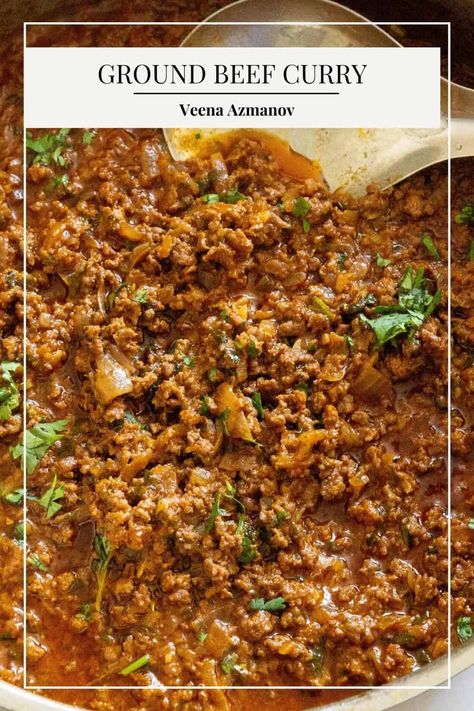 Ground Beef Curry Recipe, Curry Ground Beef, Keema Curry, Indian Beef Recipes, Homemade Curry Powder, Beef Curry Recipe, Curry Chicken And Rice, Recipes With Ground Beef, Curry Recipes Indian