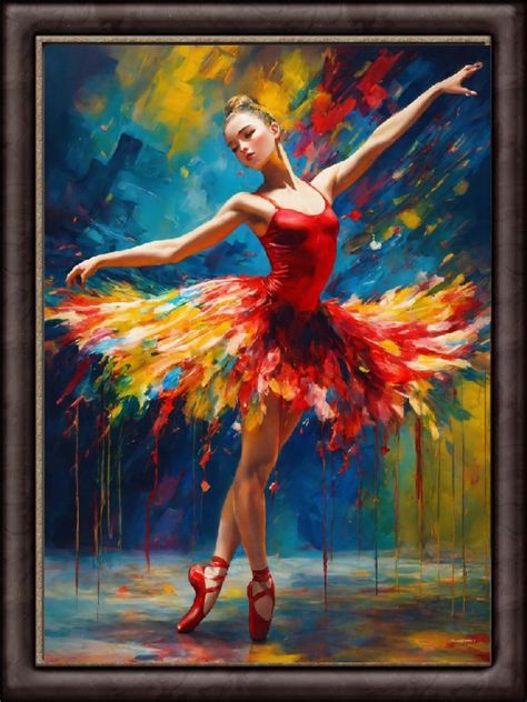 Dancer Art Painting, Ballerina Art Paintings, Ballerina Poses, Meaningful Paintings, Dancer Wall Art, Ballet Painting, Ballerina Painting, Dancer Painting, Ballet Performance