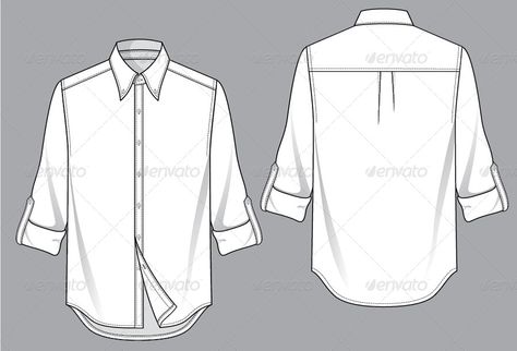 Mens Shirt Template Fashion Sketch Template, T Shirt Sketch, Shirt Sketch, Flat Drawings, Slim Fit Mens Shirts, Mens Fashion Illustration, Fashion Illustrations Techniques, Shirt Drawing, Flat Sketches