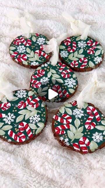 CAMILLA CREATIONS® on Instagram: "There’s lots of ornaments in the making!! I love prepping for my Christmas restocks because those designs are my favorite to paint🎄The next restock will be in about 2 weeks but I’ll announce the official date in the next few days!! ✨🫶🏼" Camilla Creations, Ornament Ideas, Christmas Ornament, My Favorite, The Next, I Love, Christmas Ornaments, Paint, Christmas