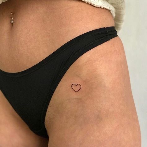 Pelvic Tattoos, Little Heart Tattoos, Love Heart Tattoo, Matching Friend Tattoos, Red Heart Tattoos, Small Heart Tattoos, Capricorn Tattoo, Girl Arm Tattoos, Hip Tattoos Women