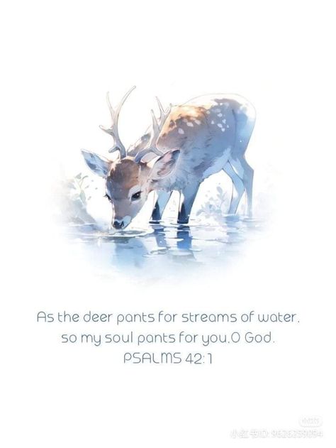 Scripture Art Wallpaper, As The Deer, Jesus Artwork, Bible Illustrations, Bible Images, Bible Quotes Images, Ayat Alkitab, Jesus Painting, Christian Bible Quotes