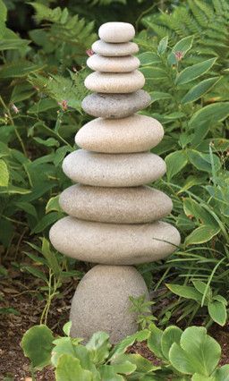 Got Stones? Creative, Easy and Artsy Ways to Use Rocks in the Garden | The Garden Glove Rock Sculpture, Meditation Garden, Garden Accents, Memorial Garden, Garden Stones, Garden Crafts, Garden Spaces, Garden Statues, Zen Garden