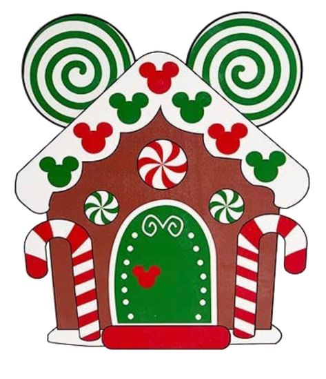 Mickey Mouse Christmas Art, Mickey Christmas Door Decorations, Mickey Gingerbread House, Mickey Mouse Gingerbread House, Gingerbread Mickey Mouse, Mickey Mouse Christmas Classroom Door, Disney Christmas Door Decorations Classroom, Disney Christmas Door Decor For School, Disney Christmas Classroom Door