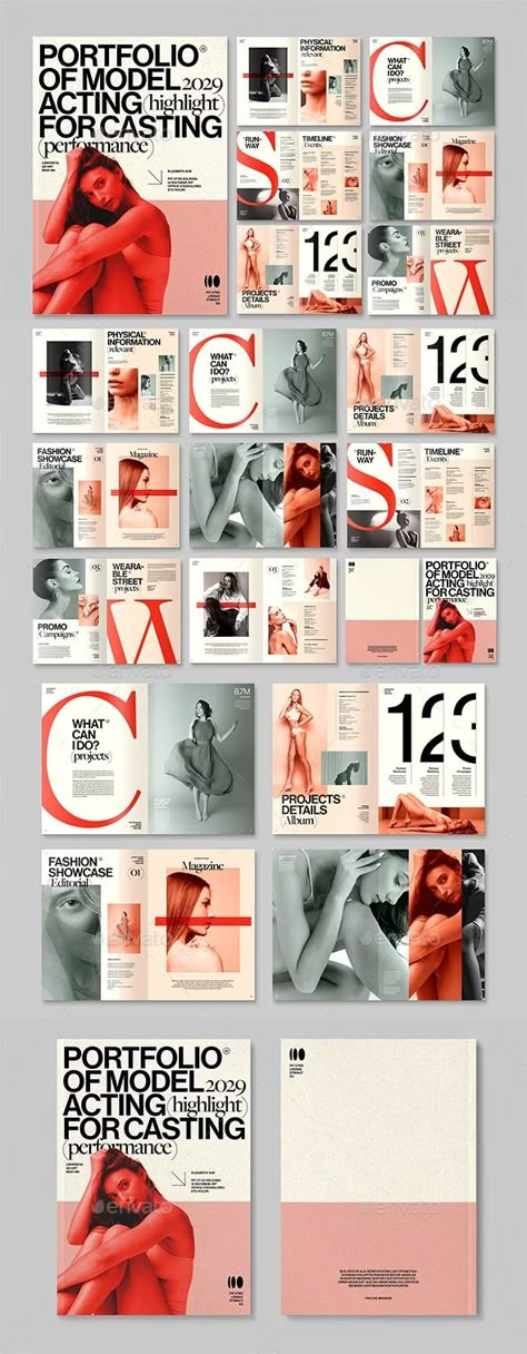 Modern Portfolio Magazine Layout, Print Templates | GraphicRiver Tattoo Magazine Layout, Magazine Portfolio Layout, Magazine Instagram Feed, Editorial Layout Inspiration, Magazine Page Design, Magazine Page Layouts, Portfolio Magazine, Digital Presentation, Layout Print