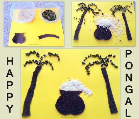 Pongalcraft Pongal Craft, Sweet Rice Recipe, Lord Indra, Craft Kindergarten, Pongal Festival, 100th Day Of School Crafts, Clean The House, Creative Craft Ideas, Sweet Rice