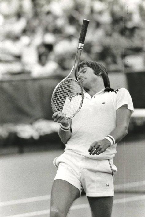 Jimmy Connors Jimmy Connors, Billy Jean, Tennis Photos, Tennis Legends, Sports Tennis, Lawn Tennis, Etsy Marketing, Vintage Tennis, Mens Tennis