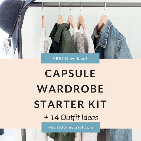 Learn how to start and build your capsule wardrobe with a Starter Kit and Shopping List for free! Marie Kondo "KonMari" philosophy in petite fashion & style | Best Wardrobe from scratch how-to style advice tips | Petite blogger | Free download via @PStyleScript Petite Bloggers, Clothing Guide, Petite Style, Fashion Petite, Minimalist Capsule Wardrobe, Maxi Dress Online, Wardrobe Closet, Minimalist Wardrobe, Fashion And Style