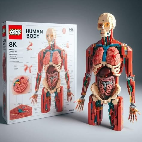 Lego Craft, Lego Creative, Lego Room, Cool Lego Creations, Lego Projects, Lego Art, Cool Lego, Human Anatomy, Lego Creations