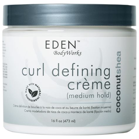 EDEN BodyWorks Coconut Shea Curl Defining Creme infuses moisture to strengthen hair, provide frizz control, and optimize style definition | EDEN BodyWorks Curl Defining Creme | 16 fl. oz. | Sally Beauty Eden Bodyworks, Dry Natural Hair, Biracial Hair, Curl Defining, Curl Defining Cream, Twist Outs, Curl Cream, Sally Beauty, Defined Curls