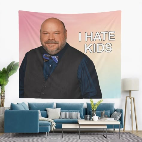 Bertram Hate Kids Wall Tapestry, Betram Meme Wall Decor, Funny Bertram Hate Kids Wall Hanging, Hostel Dorm Decor, Betram Meme Tapestry Gift Funny Wall Tapestries, Burtrum From Jessie Tapestry, Funny Dorm Decor, Shrek Tapestry, Bertram Tapestry, Random Room Decor, Flags For Room Decor, Funny Room Decor, Funny Tapestries