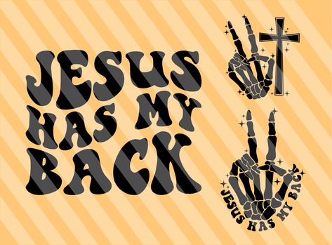 Jesus Has My Back Svg, Motivational svg, Religious Svg, Inspirational Svg, Christian T-Shirt Svg, Scripture Svg, Wavy Stacked Svg, Cricut by PixelArtDesigner on Etsy Stay Groovy Svg, Bible Svg Quotes, Y’all Need Jesus Shirt, Positive Shirts Svg, Groovy Christian Shirts, Hoodie Png, Aesthetic Hoodie, Motivational Svg, Cute Shirt Designs