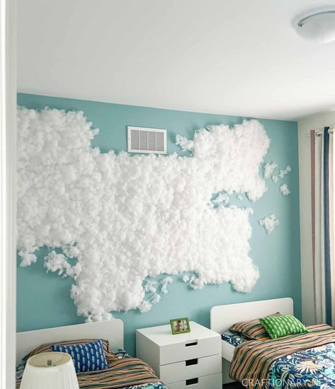 How to make led cloud wall light that changes color - Craftionary Wall Cloud Light, Cloud On Wall, Cloud Led Light Diy, Cloud Wall Led Lights, Diy Cloud Wall, Led Cloud Wall, Cloud Wall Light, Cloud Wall Decor, Content Room