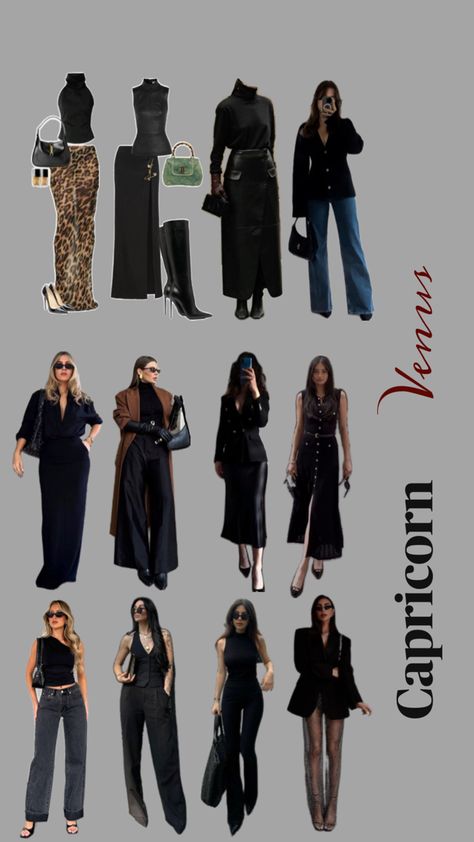 Winter Outfits Classy Elegant, Venus In Capricorn, Venus Fashion, Corporate Outfits, Venus Dresses, Rich Women, Fall Outfits For Work, Night Out Outfit, Outfit Combinations