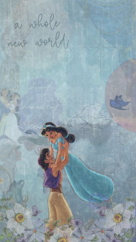 another disney themed shuffle🩵🕯️🧞‍♂️ #aladdin #aladdinandjasmine #aladdinaesthetic #awholenewworld #night #nightaesthetic #wallpaper #shufflefyp Disney Love Stories, Aladdin Art, Aladdin Wallpaper, Disney World Rides, Disney Characters Wallpaper, Disney Princess Jasmine, Disney Jasmine, Aladdin And Jasmine, Disney Gif