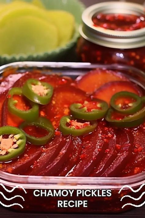 Cucumber With Chamoy, Chamoy Pickles Recipe, How To Make A Chamoy Pickle, How To Make Chamoy Pickles, Pickles With Chamoy, Chamoy And Tajin Pickles, Chamoy Pickles, Mexican Pickles Chamoy, Pickle Fruit Roll Up Chamoy