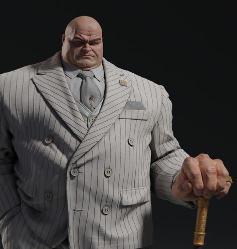 Study Clothes, Kingpin Marvel, Marvel Kingpin, Study Outfit, Wilson Fisk, Comic Villains, Marvel Villains, Marvel Comics Art, Spiderman Art