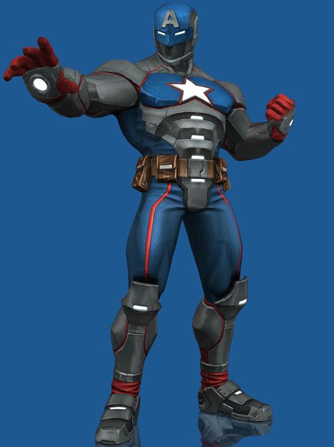 Civil Warrior by grazekai Civil Warrior Marvel, Captain America Armor, Civil Warrior, Meteor Man, Iron Man All Armors, Captain America Art, Best Avenger, Captain America Costume, Marvel Superheroes Art